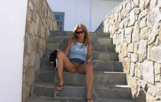 Mummy on holiday in the sun